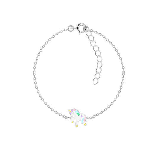 Kinder Armband Einhorn aus 925 Silber