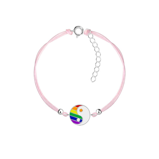 Kinder Armband Yin Yang aus 925 Silber