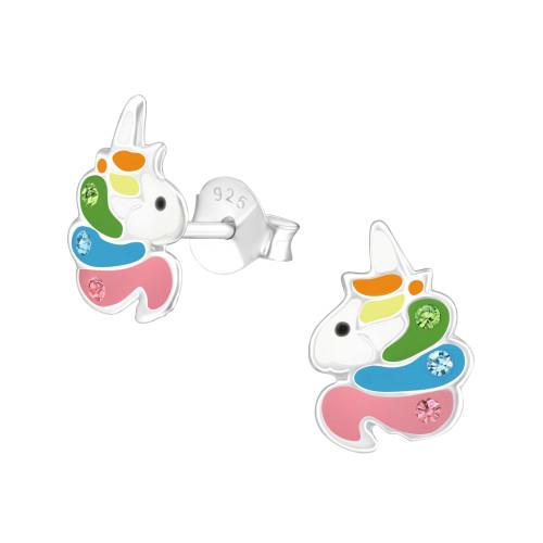 Girls' Unicorn Earrings made of 925 Silver