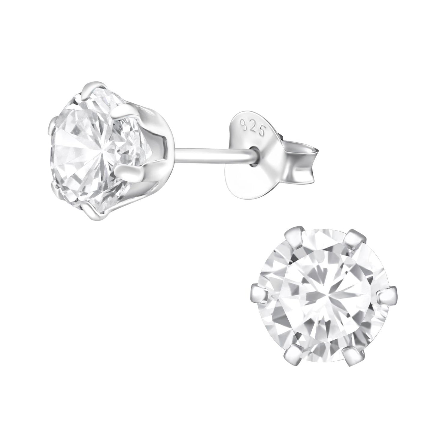 Kinder Ohrringe Zirkonia aus 925 Silber