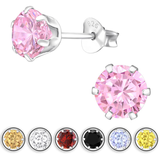 Kinder Ohrringe Zirkonia aus 925 Silber