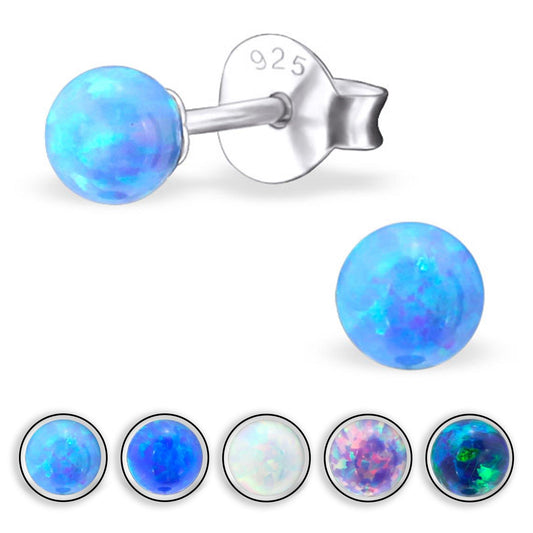 Kinder Ohrringe Kugel aus 925 Silber