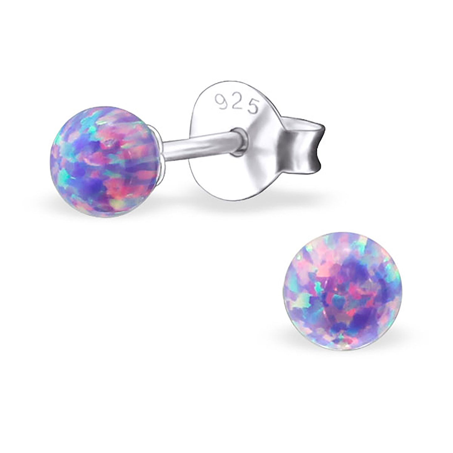 Kinder Ohrringe Kugel aus 925 Silber