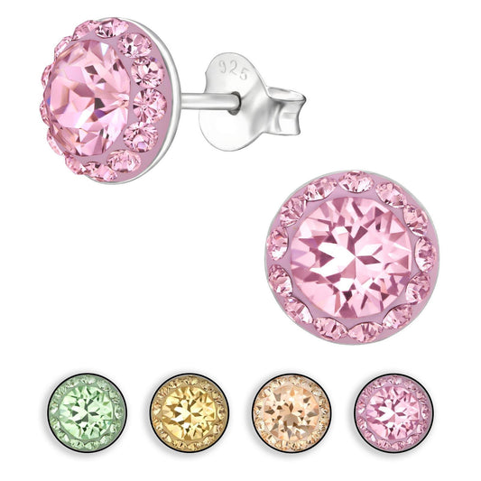 Kinder Ohrringe Zirkonia aus 925 Silber