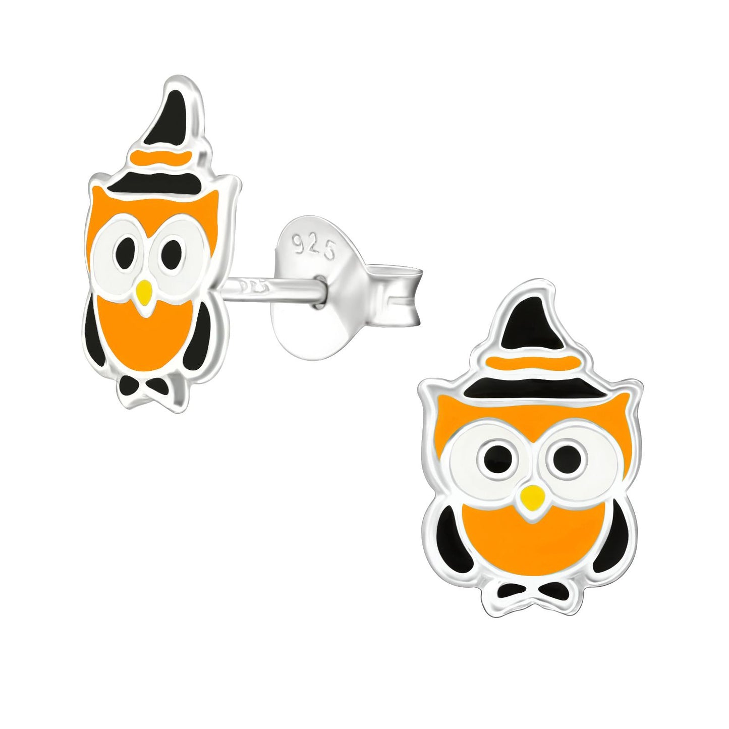 Mädchen Ohrringe Halloween Eulen aus 925 Silber