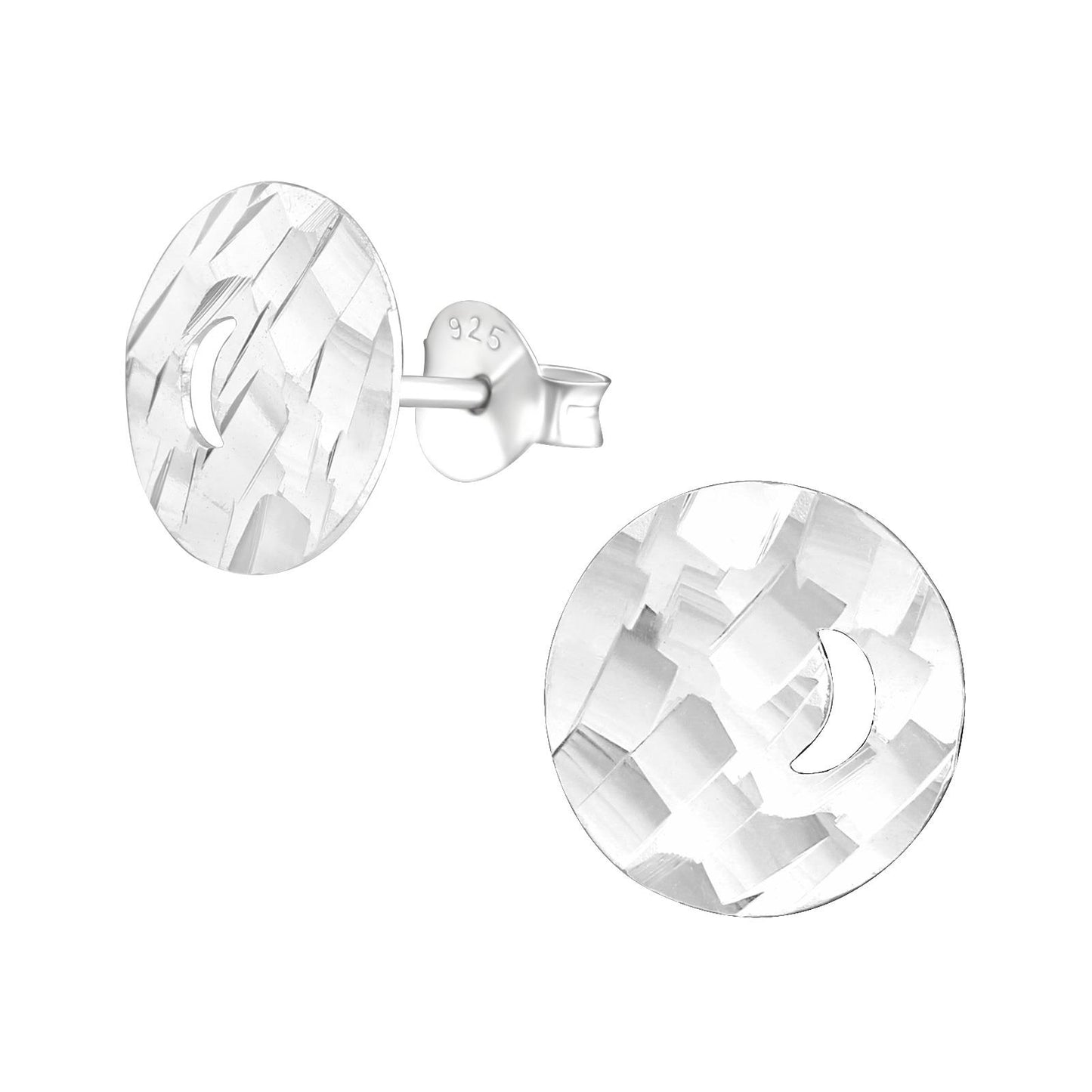 Kinder Ohrringe Mond aus 925 Silber