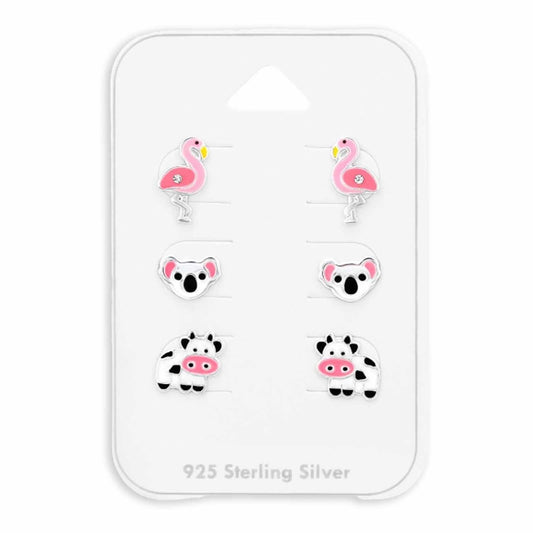 Kinder Ohrstecker-Set aus 925 Silber