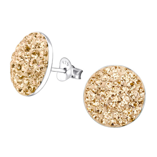 Kinder Ohrringe Runde aus 925 Silber