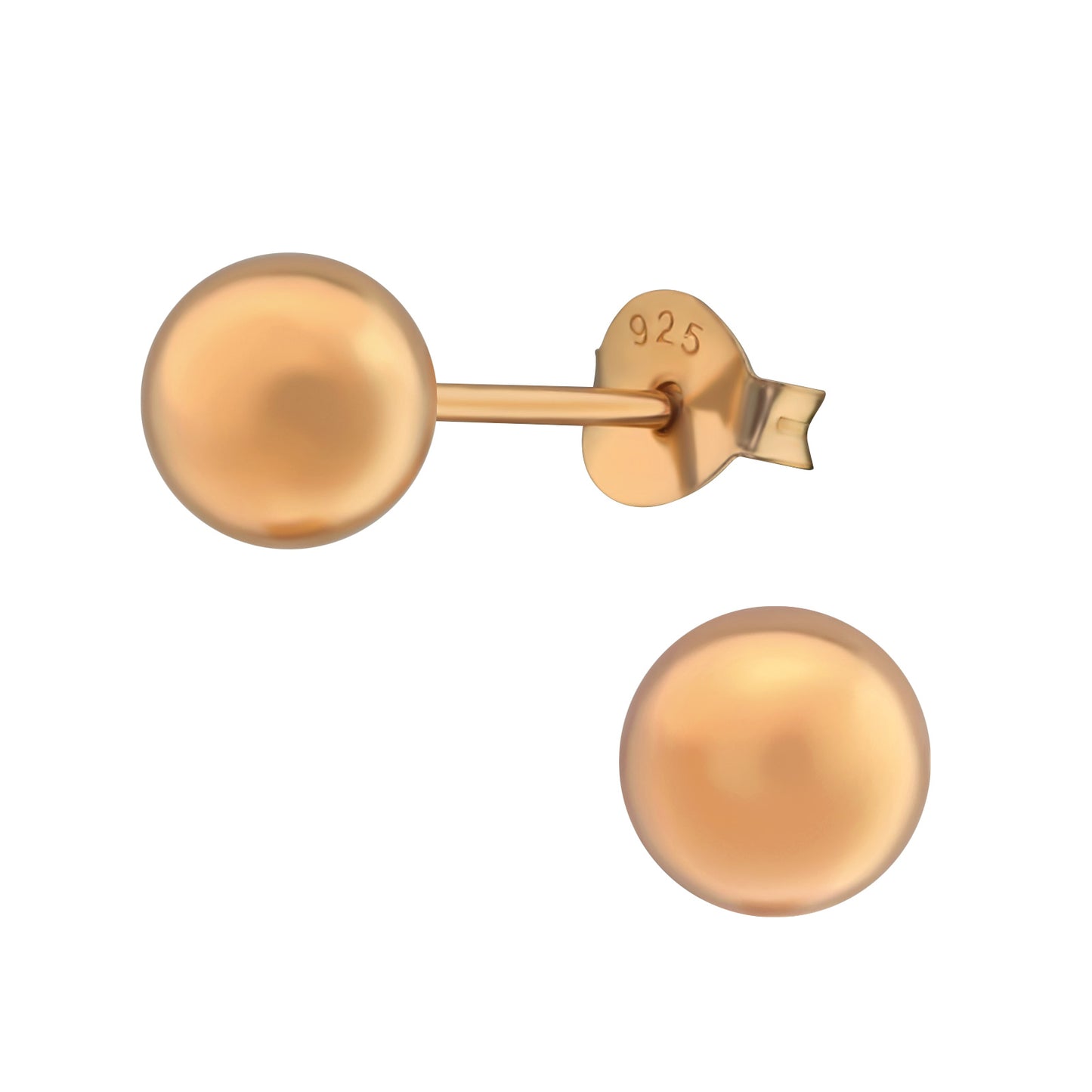 Kinderoorbellen in de vorm van een bal, gemaakt van 925 zilver.