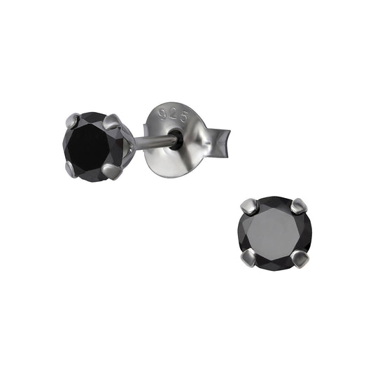 Kinder Ohrringe Kristall aus 925 Silber