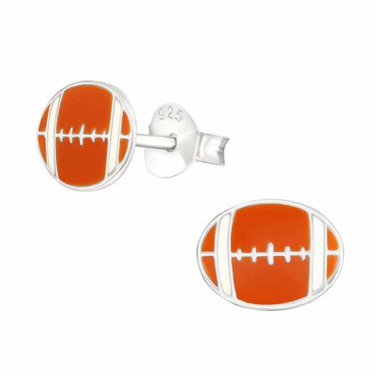 Kinder Ohrringe American Football aus 925 Silber