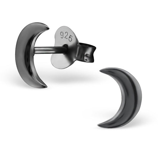 Kinder Ohrringe Halbmond aus 925 Silber