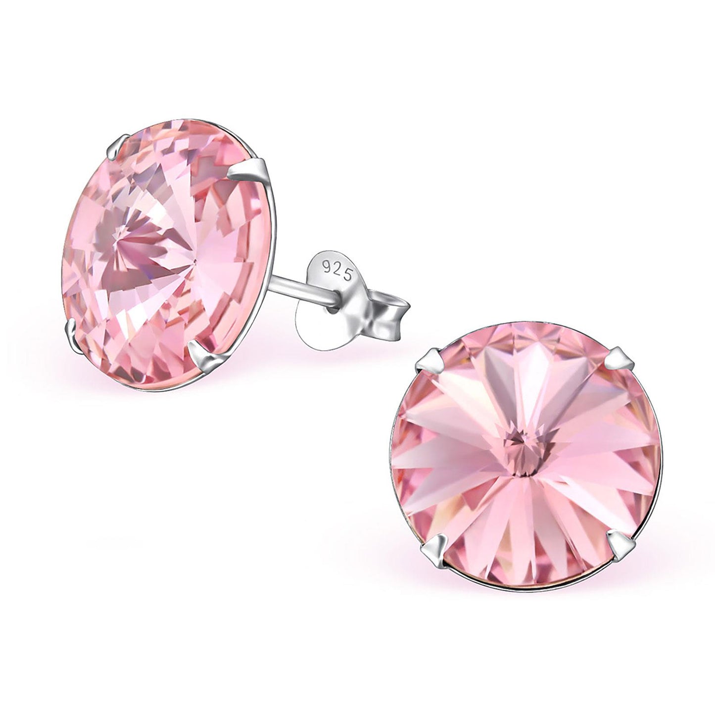 Kinder Ohrringe Kristall aus 925 Silber