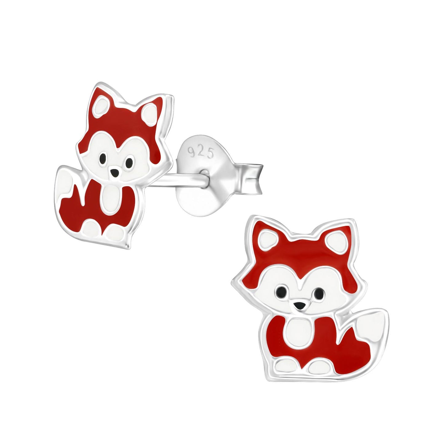 Kinder Ohrringe Fuchs aus 925 Silber