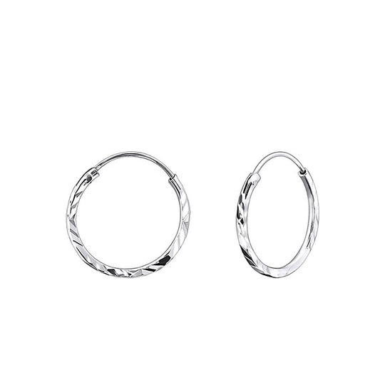 Kinder Creolen Motiv aus 925 Silber