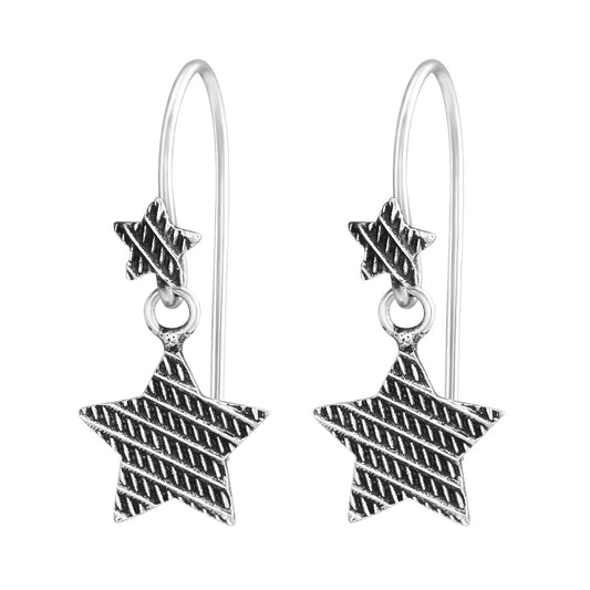 Mädchen Ohrringe Stern aus 925 Silber