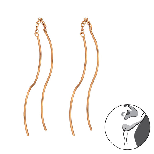 Kinder Ohrringe Durchzieher aus 925 Silber