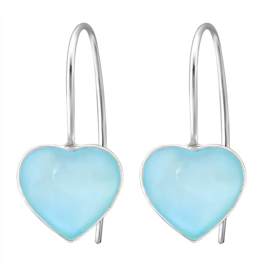 Mädchen Ohrringe Herz aus 925 Silber