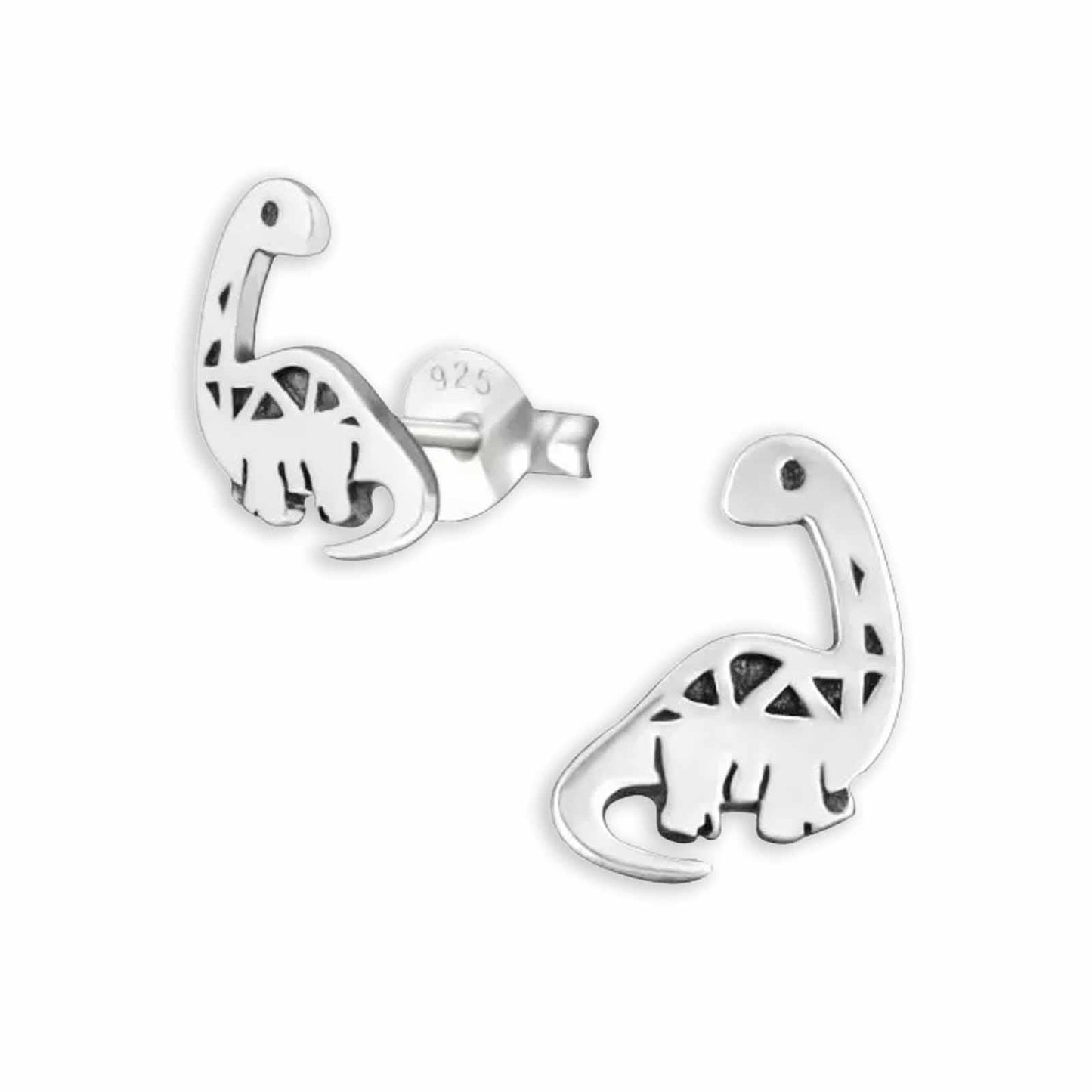 Jungen Ohrstecker Dinosaurier aus 925 Silber
