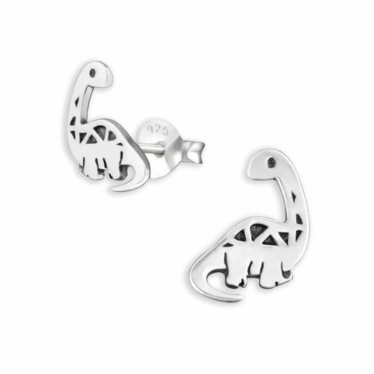 Jungen Ohrstecker Dinosaurier aus 925 Silber