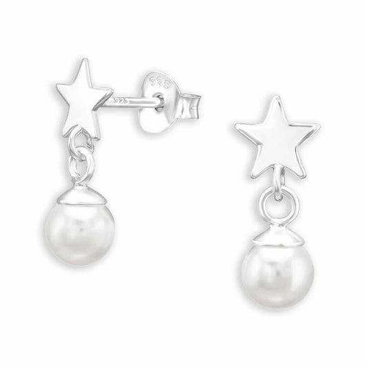 Mädchen Ohrstecker Sterne aus 925 Silber