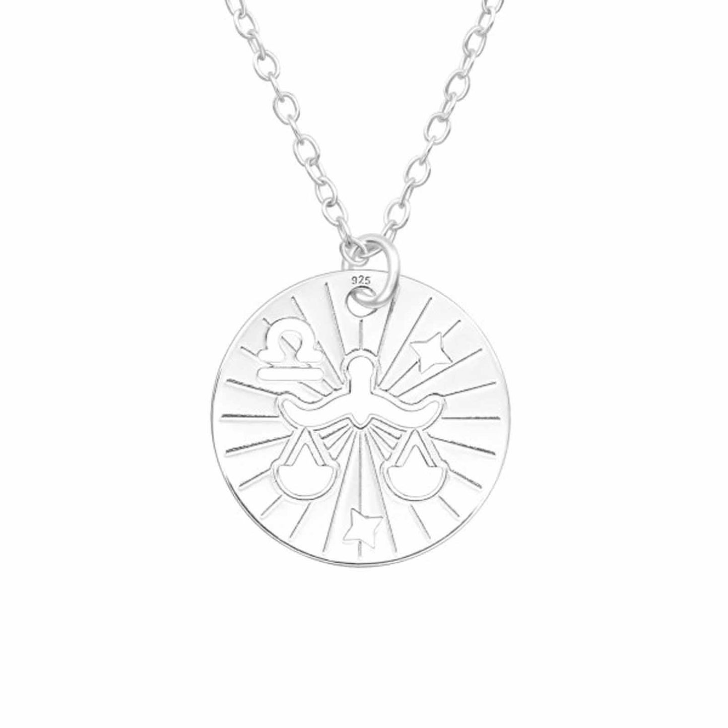 Children's necklace Libra zodiac sign made of 925 silver