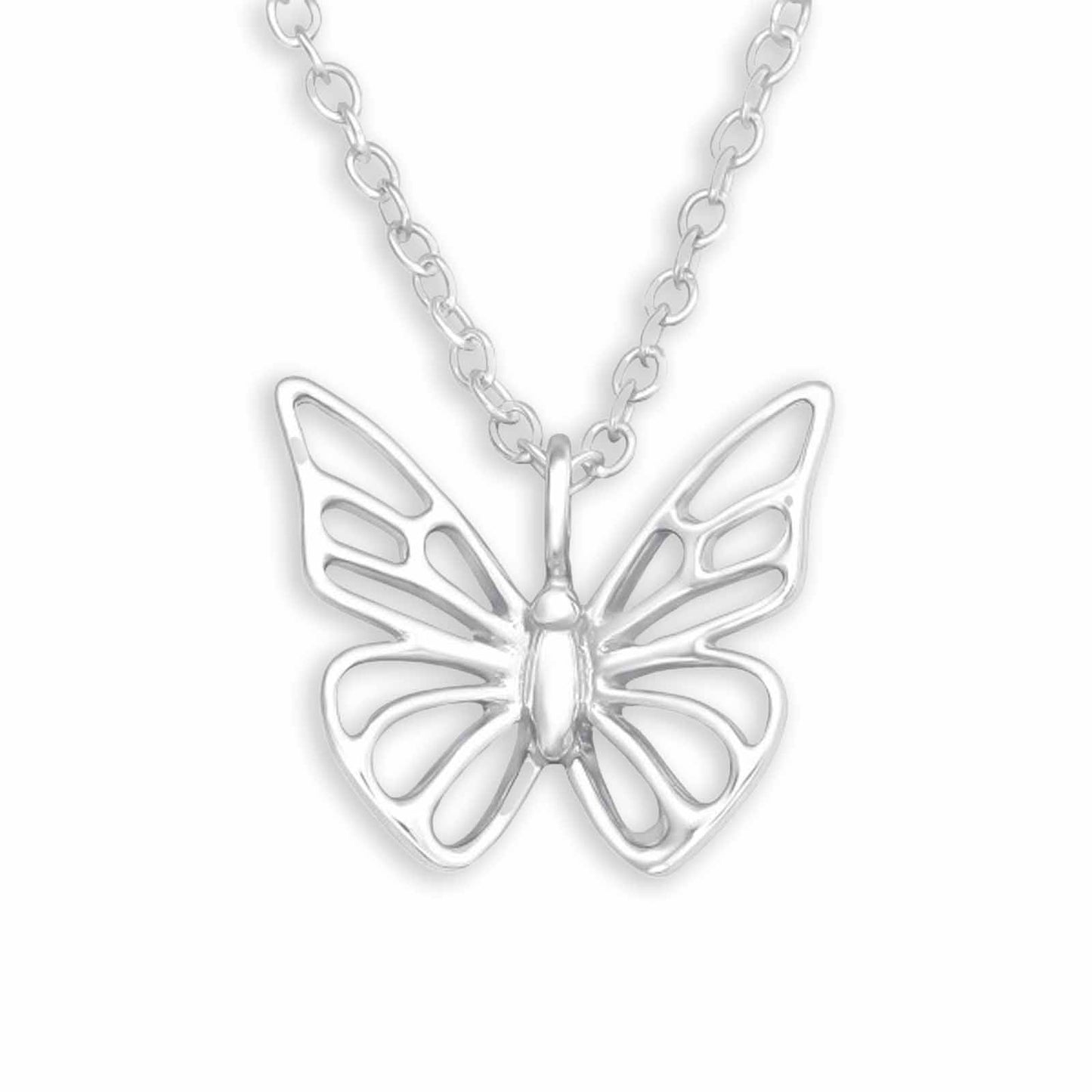 Kinder Halskette Schmetterlingskette aus 925 Silber