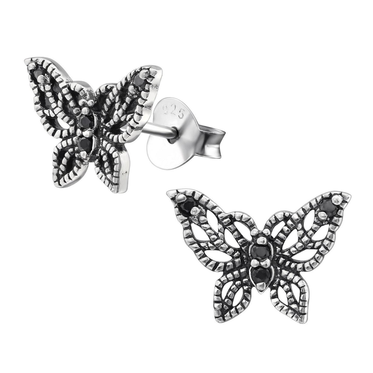 Mädchen Ohrringe Schmetterling aus 925 Silber