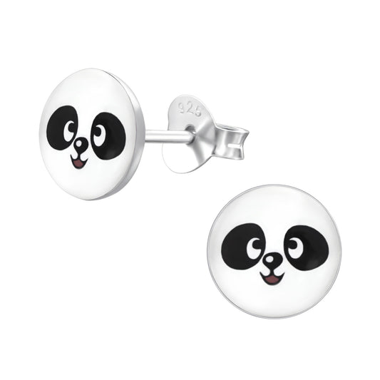 Kinder Ohrringe Panda aus 925 Silber