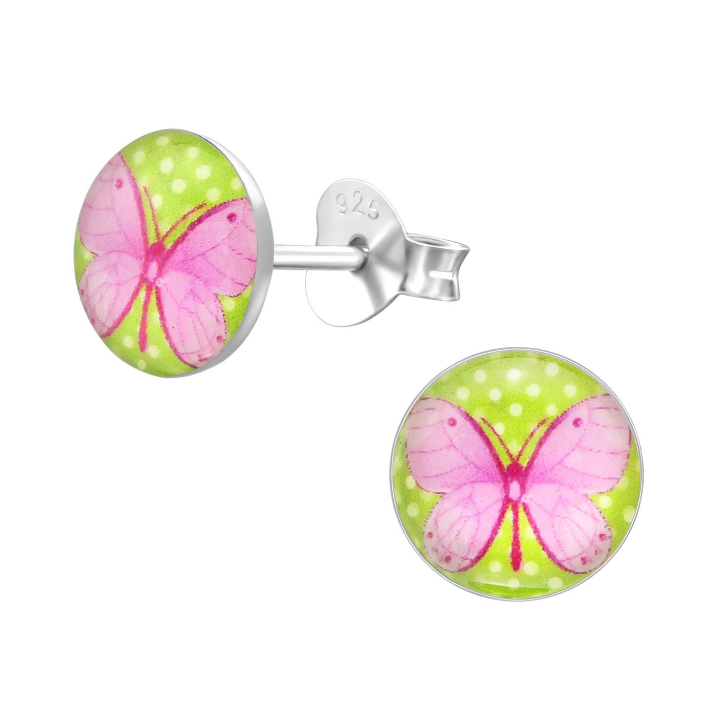 Mädchen Ohrringe Schmetterling aus 925 Silber