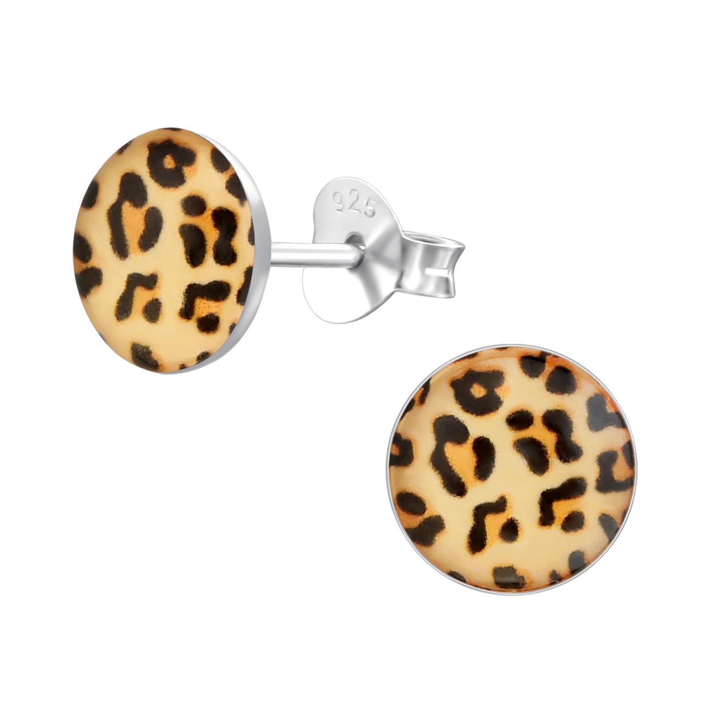 Kinder Ohrringe Leopard aus 925 Silber