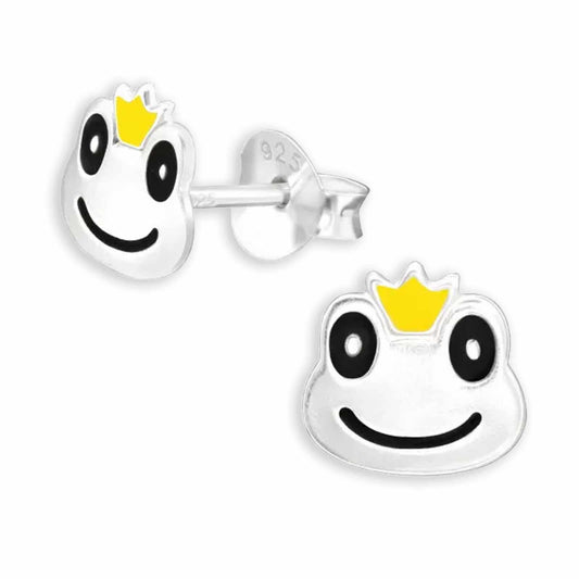 Kinder Ohrstecker Frosch aus 925 Silber