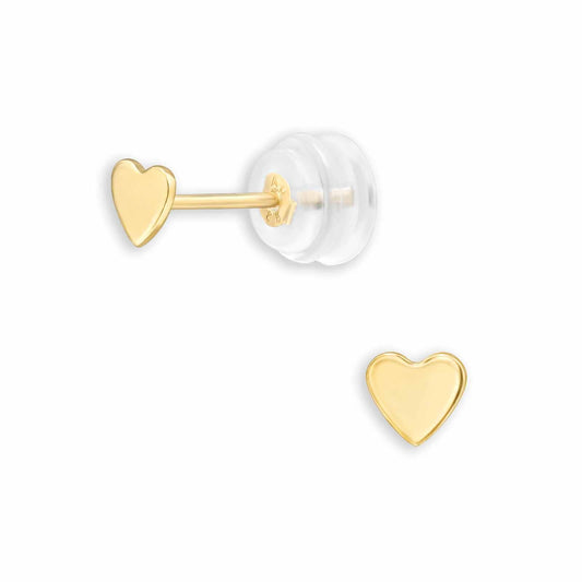 Mädchen Ohrstecker Herz 3.5mm aus 585 Gold