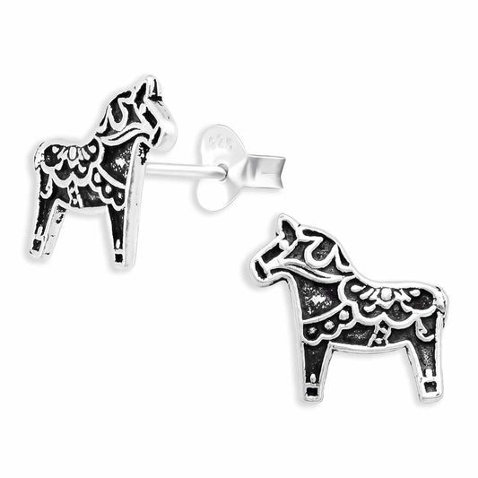 Mädchen Ohrringe Pferde aus 925 Silber