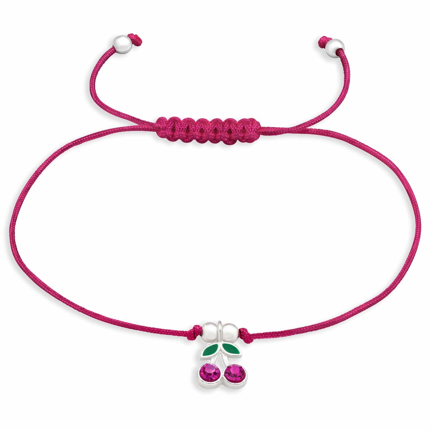 Kinder Armband Kirschen aus 925 Silber