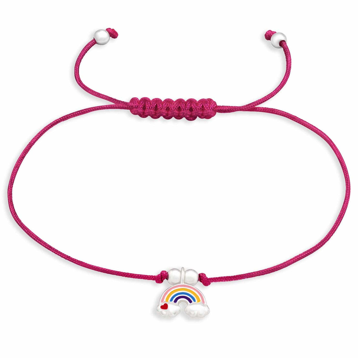 Kinder Armband Regenbogen aus 925 Silber
