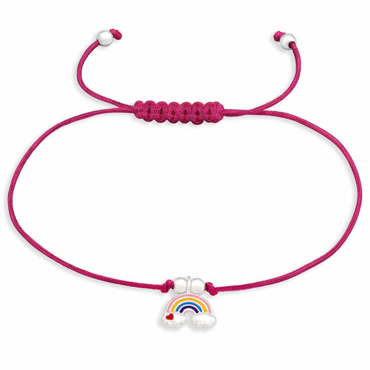 Kinder Armband Regenbogen aus 925 Silber