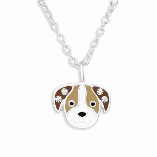 Kinder Kettenanhänger Hund aus 925 Silber