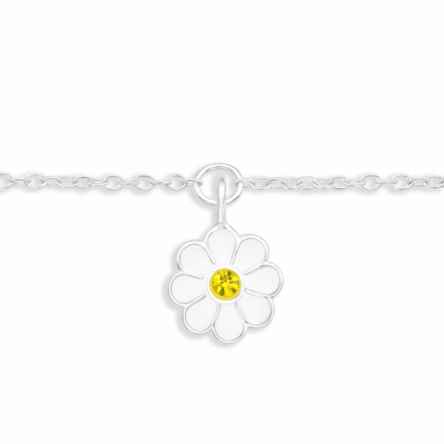Kinder Armkette Blumen aus 925 Silber