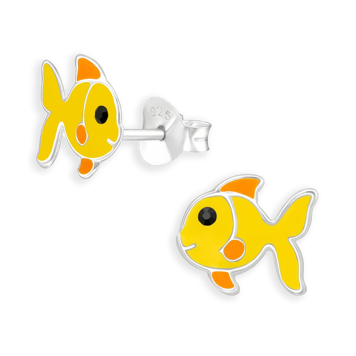 Kinder Ohrringe Fisch aus 925 Silber