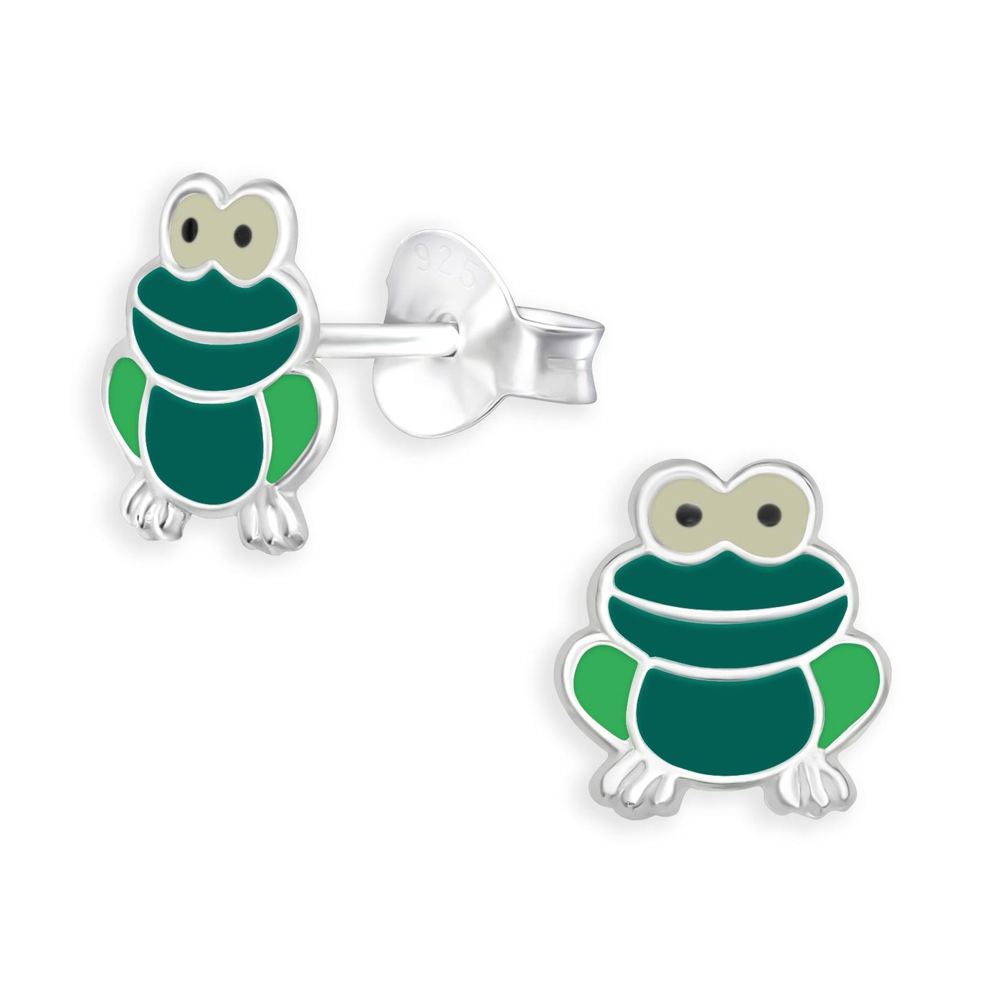 Kinder Ohrringe Frosch aus 925 Silber
