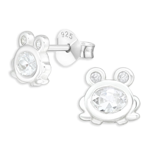Kinder Ohrringe Frosch aus 925 Silber