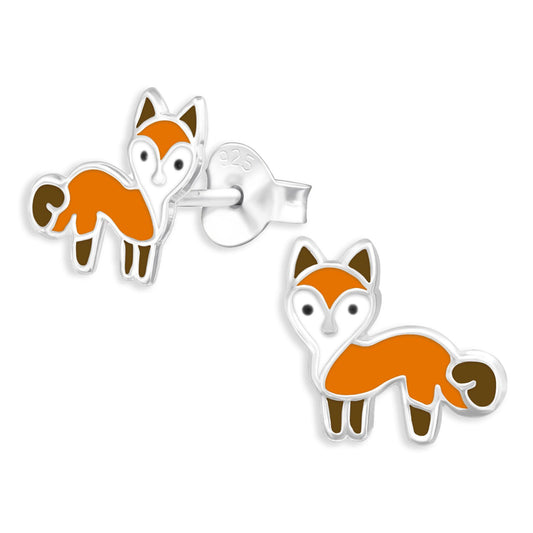 Kinder Ohrringe Fuchs aus 925 Silber