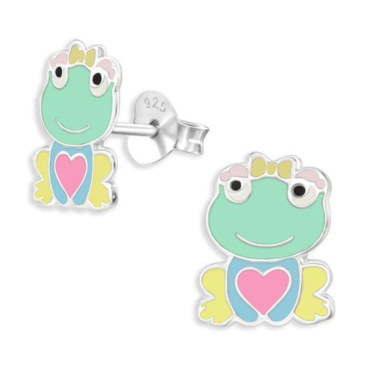 Kinder Ohrringe Frosch aus 925 Silber