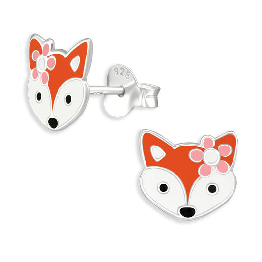 Kinder Ohrringe Fuchs aus 925 Silber
