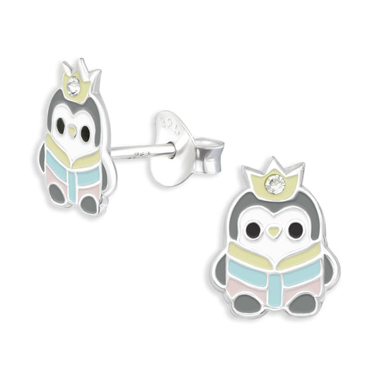 Kinder Ohrringe Pinguin aus 925 Silber