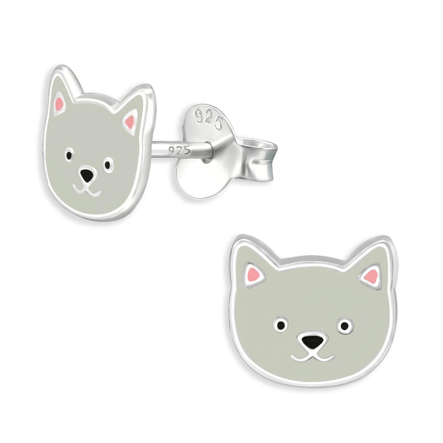 Kinder Ohrringe Hunde aus 925 Silber