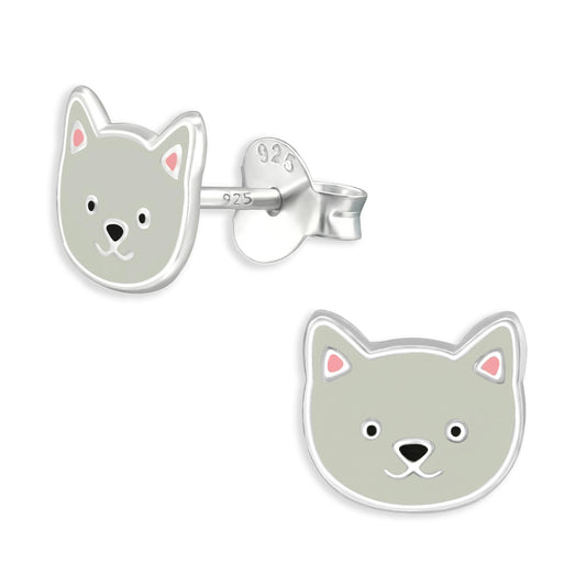 Kinder Ohrringe Hunde aus 925 Silber