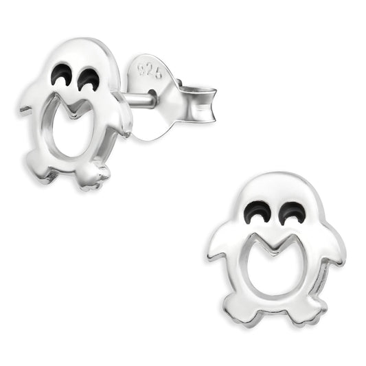 Kinder Ohrringe Pinguin aus 925 Silber
