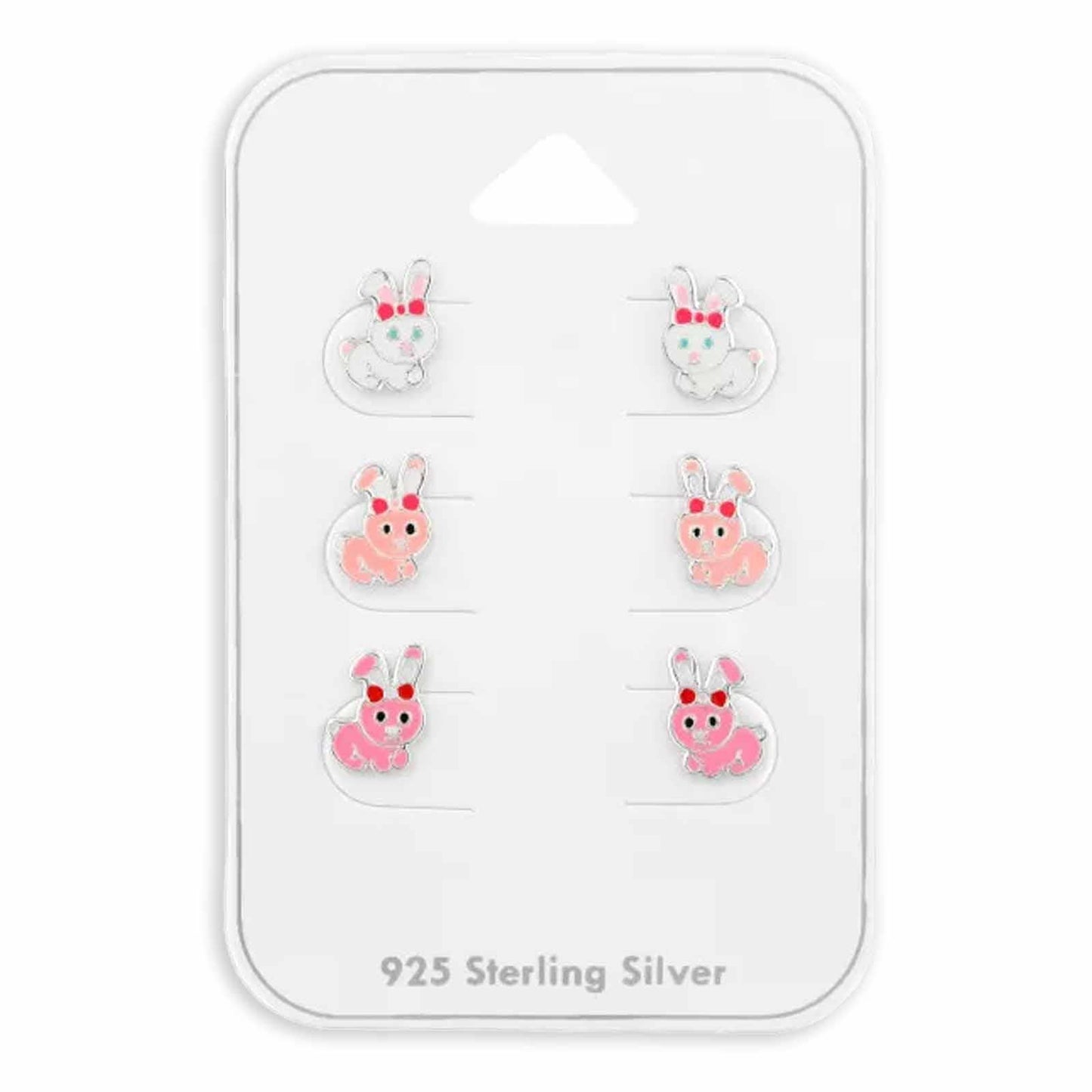 Kinder Ohrstecker Häschen aus 925 Silber